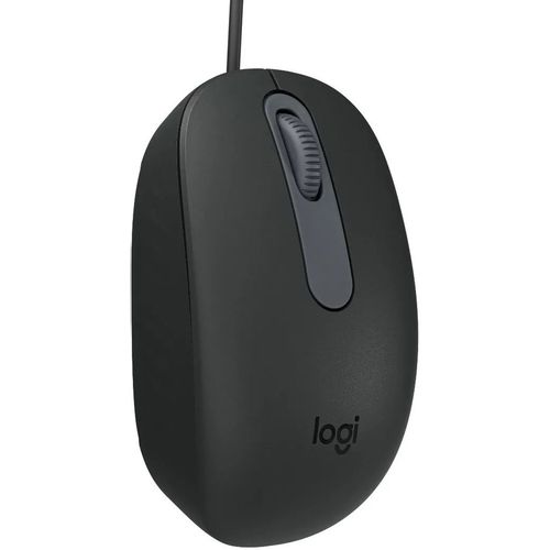 Мышь проводная Logitech M86, оптическая, USB, 8000dpi, черный [910-007661]