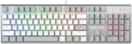 Клавиатура A4TECH Fstyler FS100, проводная, USB, механическая, серый