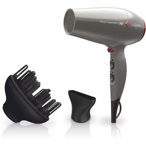 Фен GA.MA DIAMOND 3D TITAN KERATIN, 2300Вт, серый