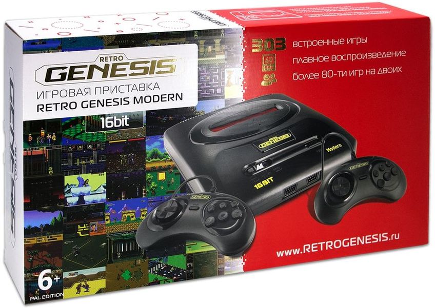 Игровая консоль RETRO GENESIS Modern DN-05b,  303 игры