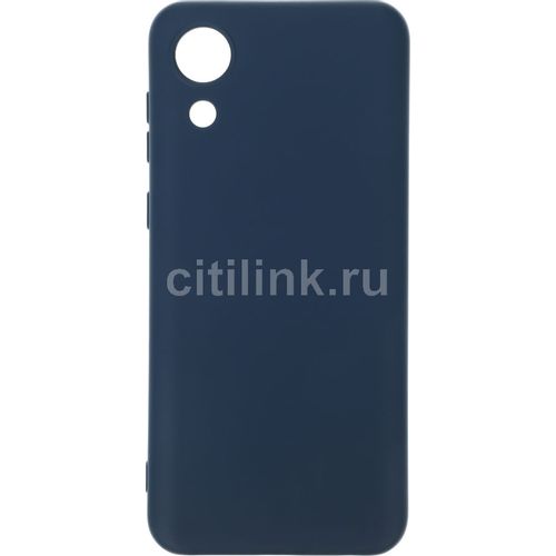 Чехол (клип-кейс) BORASCO Microfiber Case, для Samsung Galaxy A03 Core, синий [40946]