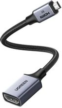 Изображение товара Кабель аудио-видео UGREEN HD182 Micro HDMI - HDMI 2.1 0.2м серый