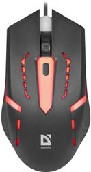 Мышь проводная Defender Flash MB-600L, USB, черный