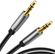 Изображение товара Кабель аудио UGREEN AV119,  Jack 3.5 (m) -  Jack 3.5 (m),  5м, GOLD,  черный [10737]