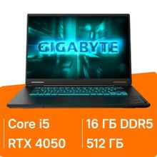 Изображение товара Игровой ноутбук Gigabyte GAMING A16 16 IPS i5 16ГБ SSD RTX 4050 6ГБ FreeDOS