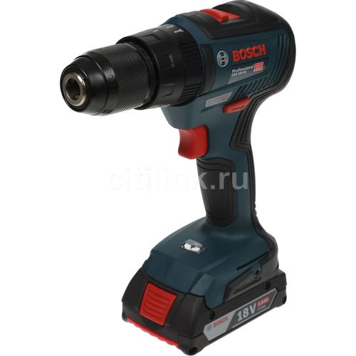 Ударная дрель-шуруповерт Bosch GSB 18V-50 + L, 2Ач, с двумя аккумуляторами [06019h5100]