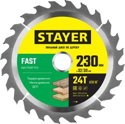 Пильный диск Stayer 3680-230-32-24_z01,  230мм, по дереву
