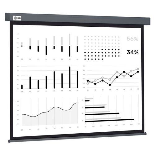 Экран Cactus CS-PSW-180X180-SG Wallscreen 1:1 настенно-потолочный рулонный серый