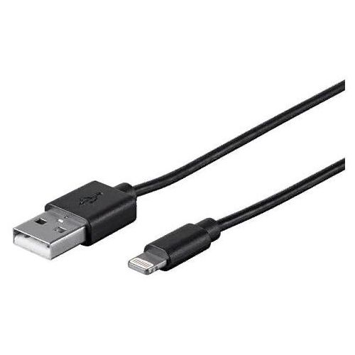 Кабель PREMIER 6-703 1.0BK, Lightning (m) — USB (m), 1м, черный