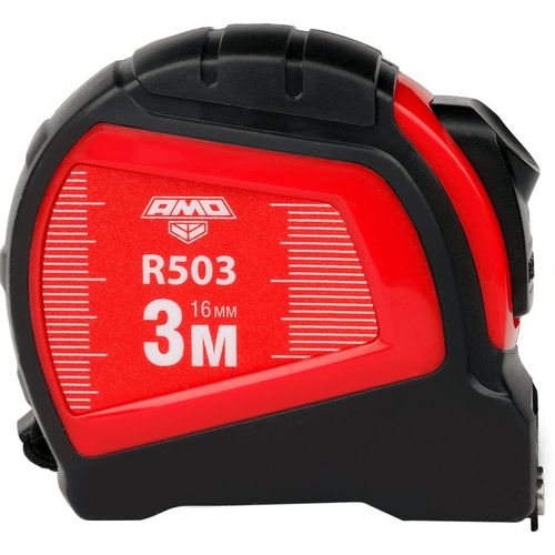 Рулетка строительная AMO R503, 3м x16мм, с автостопом [851544]