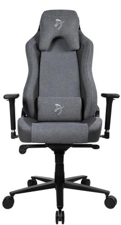 Кресло игровое AROZZI Vernazza Vento, ткань, до 145кг, регулируемые 3D подлокотники, серый