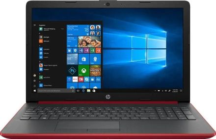 Ноутбук HP 15-db0162ur 15.6", SVA, AMD A6 9225 2.6ГГц, 2-ядерный, 4ГБ DDR4, 500ГБ,  AMD Radeon  R4, Windows 10 Home, красный [4mg38ea]