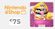 Изображение товара Пополнение игровой валюты Nintendo eShop 75 EUR,  регион: Европа