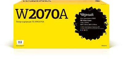 Обзор товара картридж T2 W2070A, W2070A, черный / TC-HW2070A (1430322 ...