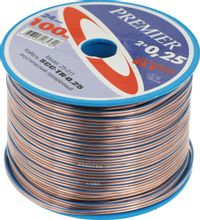 Изображение товара Кабель акустический PREMIER SCC-TR CCA 100 м омедненный прозрачный