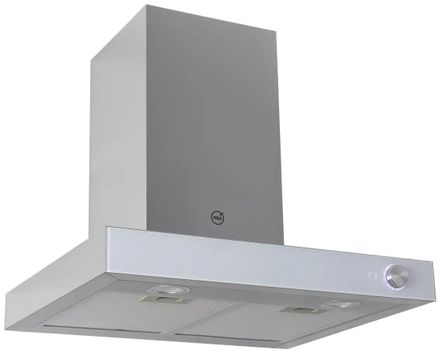 Вытяжка каминная MBS Maranta 600 White Glass, поворотный переключатель, белый стекло