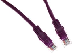 Патч-корд CABLEXPERT PP12-0.5M/V литой (molded), UTP, кат.5E, 0.5м, фиолетовый