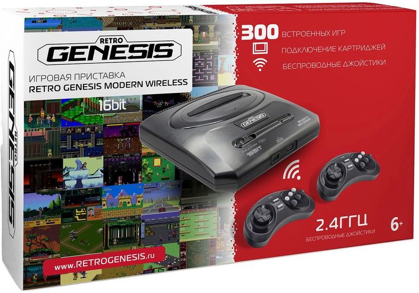 Игровая консоль RETRO GENESIS Modern +300 игр Wireless