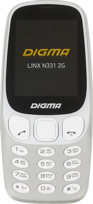 Характеристики Сотовый телефон Digma Linx N331 2G, серый (1033439 ...