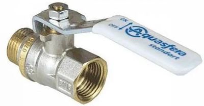 Кран шаровый AQUASFERA Standard 1103-01, запорный, проходной запорный ...