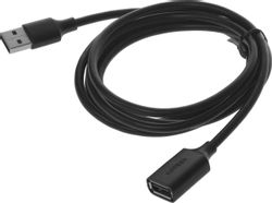 Изображение товара Кабель UGREEN US103,  USB 2.0 A(m) (прямой) -  USB 2.0 A (f) (прямой),  1.5м,  пакет,  черный [10315]