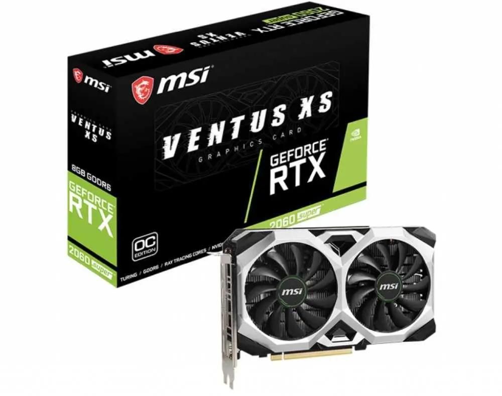 Видеокарта MSI NVIDIA GeForce RTX 2060SUPER RTX 2060 SUPER VENTUS XS C OC  8ГБ GDDR6, OC, Ret – купить в Ситилинк | 1396459