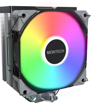 Устройство охлаждения (кулер) MONTECH NX400,  4-pin,  ARGB,  120мм,  черный,  retail [nx400argbbk]