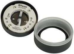 Спот FERON HL455, 12Вт, патрон GX53 х 1шт, накладной, на потолок, черный