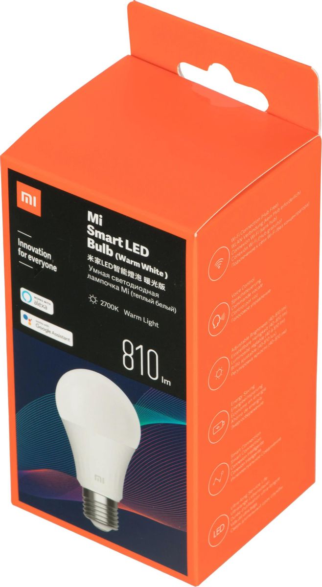 Умная лампа Xiaomi Smart LED Bulb E27 белая 9Вт 810lm Wi-Fi [gpx4026gl] –  купить в Ситилинк