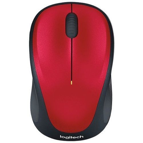 Мышь беспроводная Logitech M235, радио, оптическая, USB, 1000dpi, красный и черный [910-003412]