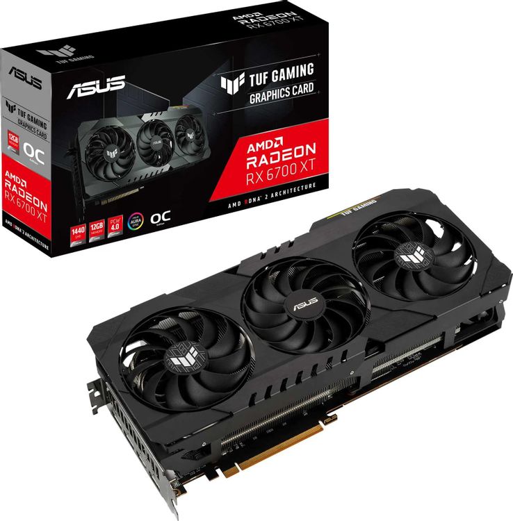 TUF-RX6700XT-O12G-GAMING 12ГБ GDDR6, OC, Ret – купить в Ситилинк