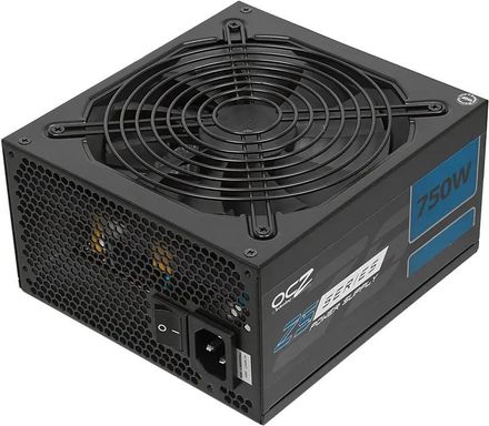 Блок питания OCZ ZS750W,  750Вт,  135мм,  черный, retail