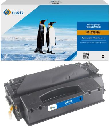 Картридж G&G GG-Q7553A, черный / GG-Q7553A