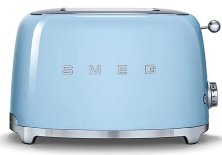 Тостер SMEG TSF01PBEU, голубой пастельный