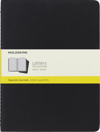 Блокнот Moleskine Cahier Journal,  120стр,  в клеточку,  черный [qp322]