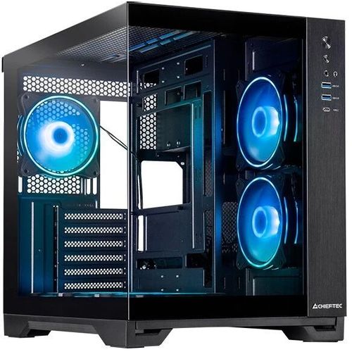 Корпус ATX CHIEFTEC Visio, Midi-Tower, без БП, черный [gm-30b-tg-op]