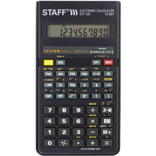 Калькулятор STAFF STF-165, 10-разрядный, черный