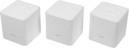 Wi-Fi роутер TENDA Nova MW3,  Wi-Fi 5,  AC1200,  2.4/5ГГц, 1 LAN,  1 WAN/LAN, белый, 3 шт. в комплекте [mw3(3-pack)]