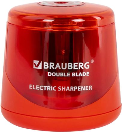 Точилка для карандашей BRAUBERG электрическая,  оранжевый [271338]