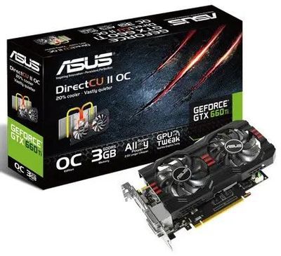 ASUS NVIDIA GeForce GTX 660Ti 3 GDDR5 OC Ret gtx660 ti dc2oc 3gd5 788575