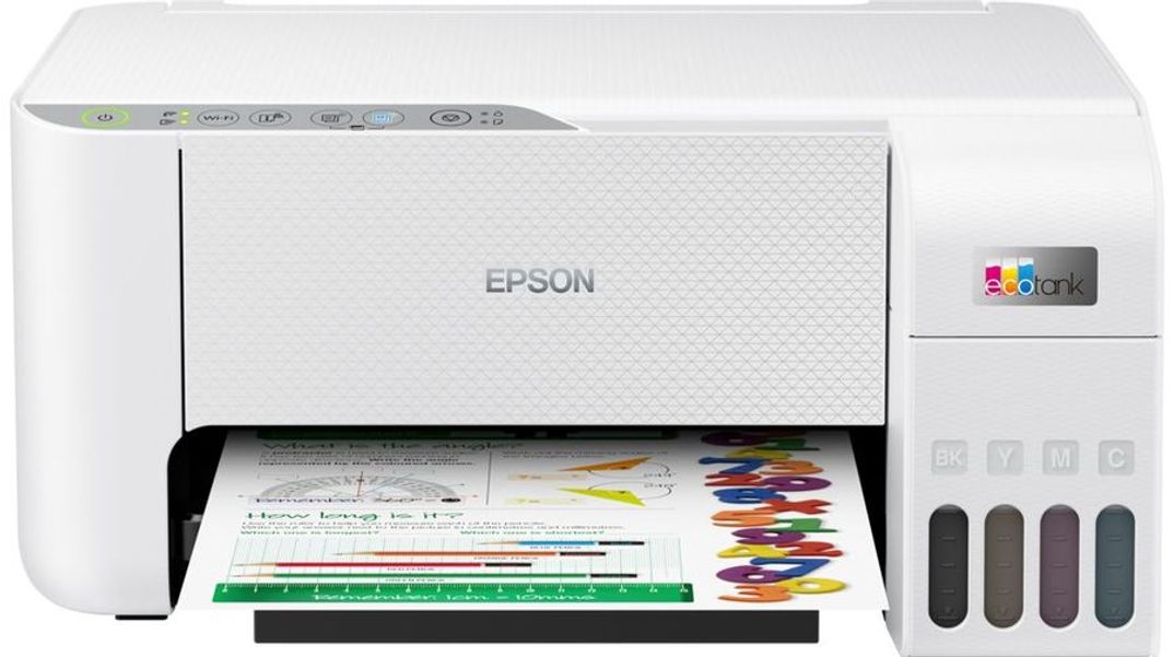 МФУ струйный Epson L3256 цветная печать, A4, с СНПЧ, цвет белый [c11cj67421/504/524/516]