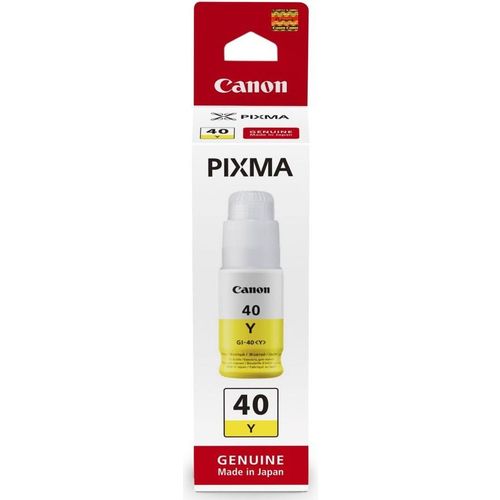 Чернила Canon GI-40Y 3402C001, для Canon, 70мл, желтый