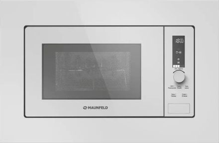 Встраиваемая микроволновая печь MAUNFELD JBMO820GW01, 20л, 1080Вт, белый [ка-00021791]