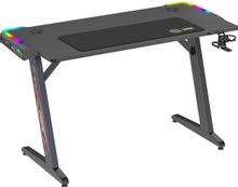Стол игровой Cactus CS-GTZ-BK-RGB, ДСП, черный