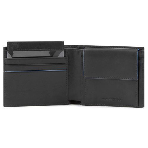 Кошелек мужской Piquadro Blue Square Revamp, кожа натуральная, черный [pu4188b2vr/n]
