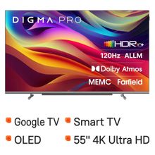 Изображение товара 55" Телевизор DIGMA PRO OLED 55M OLED, 4K Ultra HD, СМАРТ ТВ, Google TV, черный