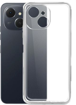 Чехол (клип-кейс) BORASCO Silicone Case, для Tecno Spark 40C, прозрачный [75397]