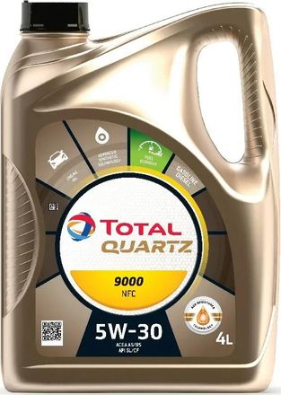 Моторное масло TOTAL Quartz 9000 Future NFC, 5W-30, 4л, синтетическое [213836]