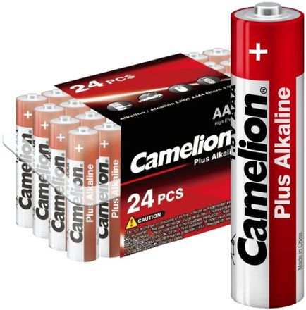 AAA Батарейка CAMELION Plus Alkaline LR03-PB24, 24 шт.