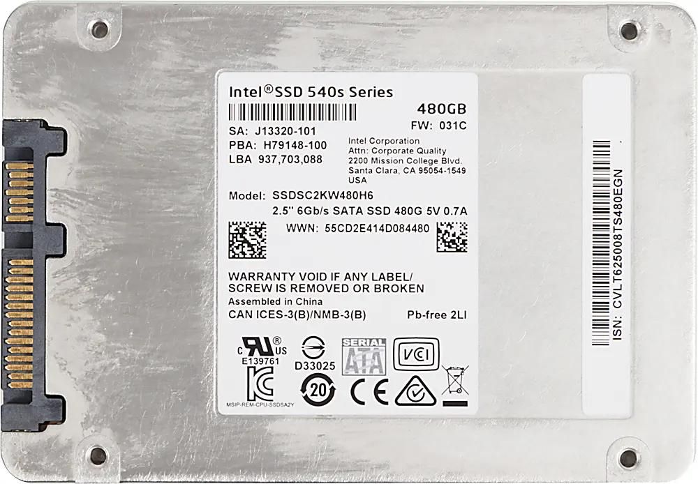 SSD Intel 540s Series SSDSC2KW480H6X1